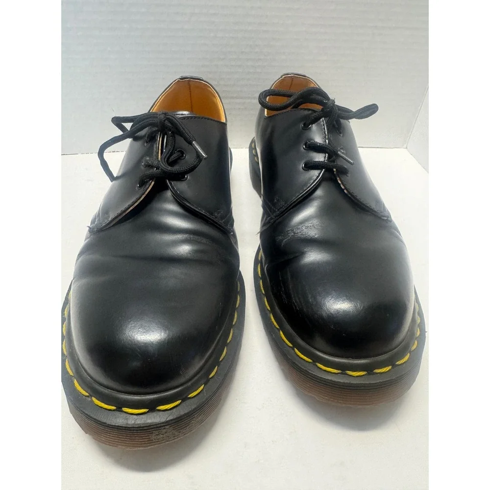 Dr. Martens 1461 Vintage Made in England Black Leather Oxford Shoes Mens 8